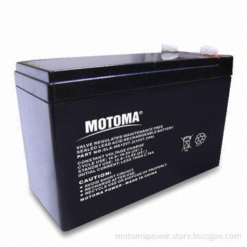 Lead-acid Rechargeable Battery, 12V, 7.0Ah Capacity, Suitable for Medical Equipment